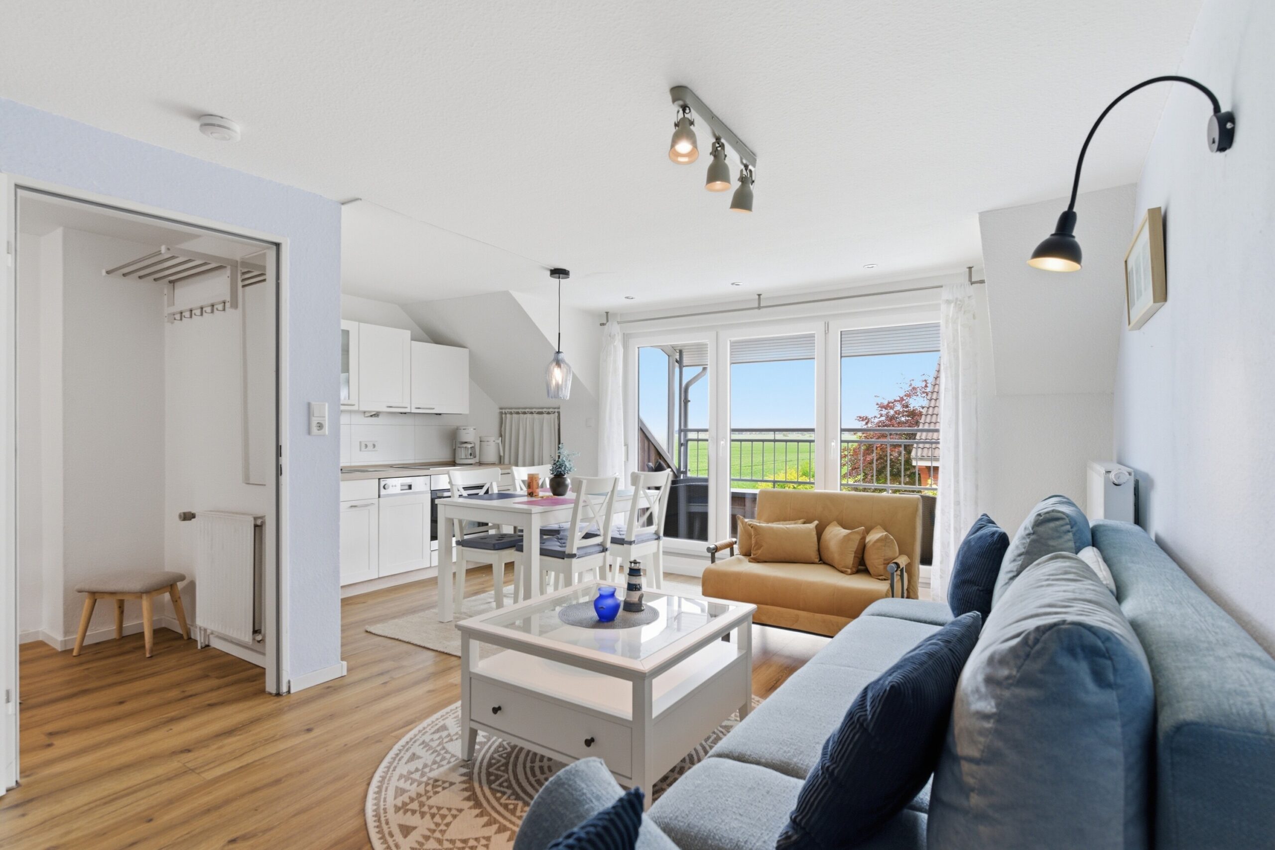 Professionell fotografierte Ferienwohnung in Norddeich für das Inserat der Vermietagentur